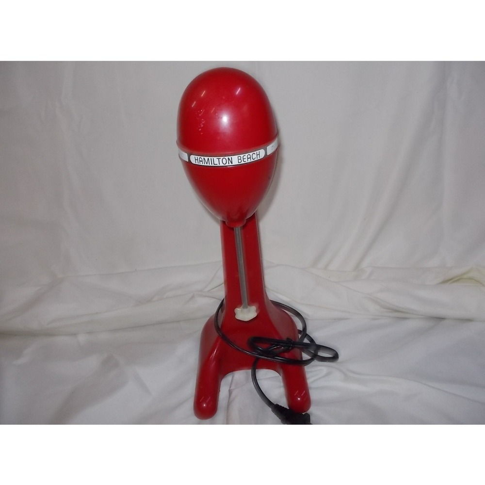 Hamilton Beach Red Milkshake Maker Drink Mixer Model 727KR with Stainless Cup